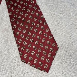 Polo Ralph Lauren Men’s Dress Tie Size 57” 4” Red Paisley Business Formal City